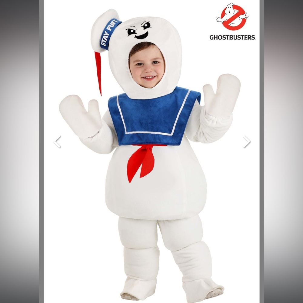 Ghostbusters | Stay Puft Marshmallow Man Deluxe Toddler Costume (2T)